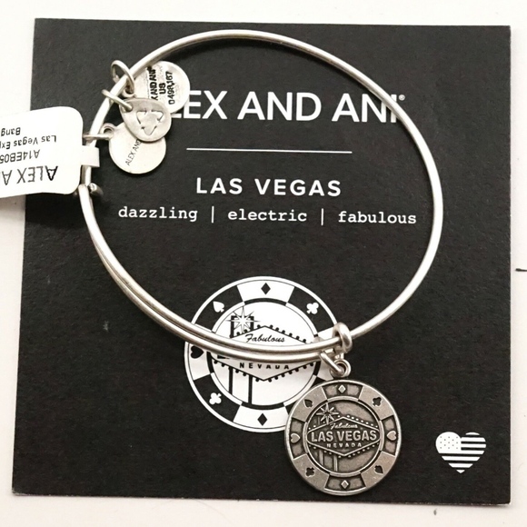 Alex and Ani Las Vegas Charm Bangle - Picture 1 of 1